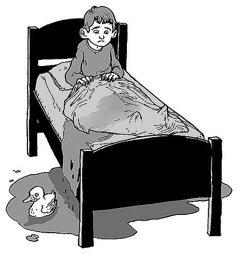 As crianças que fazem xixi na cama, porque não o controlam?