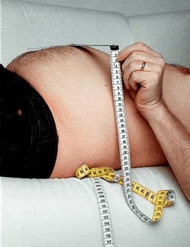 A gordura abdominal e o câncer de cólon em homens e mulheres