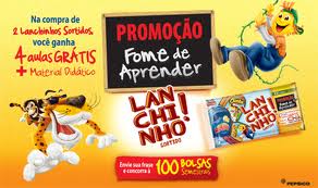 WWW.LANCHINHOSORTIDO.COM.BR, PROMOÇÃO FOME DE APRENDER