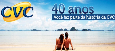 PROMOÇÃO CVC 40 ANOS, WWW.CVC.COM.BR/CVC40ANOS