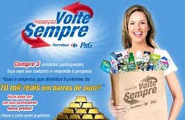 PROMOÇÃO VOLTE SEMPRE CARREFOUR, P&G, WWW.PROMOCAOVOLTESEMPRE.COM.BR