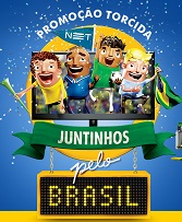 PROMOÇÃO TORCIDA NET – JUNTINHOS PELO BRASIL, WWW.NET.COM.BR/JUNTINHOSPELOBRASIL