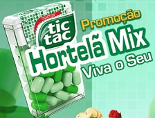 PROMOÇÃO TIC TAC HORTELÃ VIVA O SEU MIX, WWW.TICTAC.COM.BR/PROMOCAO