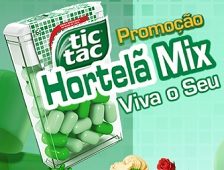 WWW.TICTAC.COM.BR/PROMOCAO, PROMOÇÃO TIC TAC HORTELÃ VIVA O SEU MIX