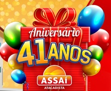 PROMOÇÃO ASSAÍ 41 ANOS, WWW.ANIVERSARIOASSAI.COM.BR