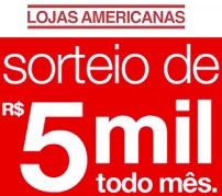 WWW.TODOMUNDOVAI.COM.BR/SORTEIO, PROMOÇÃO SEMPRE AMERICANAS