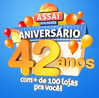 PROMOÇÃO ANIVERSÁRIO ASSAÍ 42 ANOS, WWW.ANIVERSARIOASSAI.COM.BR